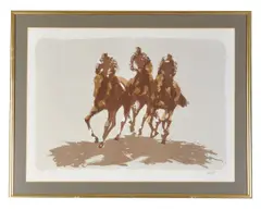 The Last Furlong by Peter Howell, Lithograph, sold Jan 2020