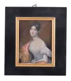 Portrait of a young lady by Giovanni Battista Cassevari, Watercolour on ivory, sold Jan 2020