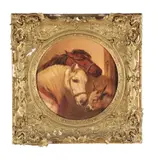 Untitled by John Frederick Herring Senior, Oil on canvas laid to board, tondo Diameter, offered Dec 2019