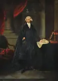 Portrait of a lawyer, traditionally identified as William Pitt the Younger Oil on canvas Signed and dated 1793 lower right 107 x 77cm (42 x 30¼ in.) by William Artaud, 1793, Oil on canvas, offered Dec 2019