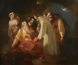 David declaring his will that Solomon should succeed him to Za by William Hamilton, Oil on canvas, offered Dec 2019