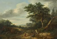 Wooded Landscape Oil on panel 41 x 56cm (16 x 22 in.) Provenance: H.R.H by Philip Reinagle, Oil on panel, sold Dec 2019
