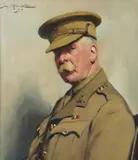 Portrait of Lt by John St Helier Lander, 1918, Oil on board, sold Dec 2019