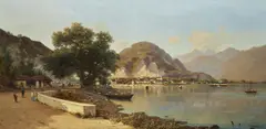 Feriolo on Lake Maggiore by Silvio Poma, Oil on canvas, sold Dec 2019