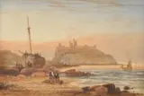 Dunstanburgh Castle, Northumberland Watercolour Signed lower right 31 x 47cm (12 x 18½ in.) by Thomas Miles Richardson Jnr., Watercolour, sold Dec 2019