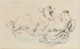 Summer and Winter by Edward Francis Burney, Pen and grey ink and watercolour over pencil, a pair Each, offered Dec 2019
