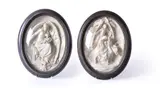 A sculpted plaster votive relief panel by Albert-Ernest Carrier-Belleuse, sculpture, offered Nov 2019