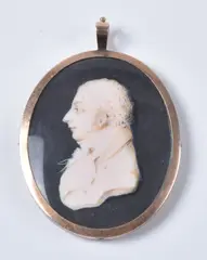 Untitled by H. de Janvry, 1797, Watercolour on ivory en grisaille, with tones of pink and sepia, signed and dated, sold Oct 2019