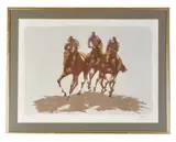 The Last Furlong by Peter Howell, Lithograph, offered Oct 2019