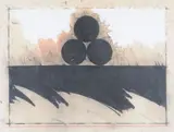 Caprices V by Michael Kenny, Mixed media on paper, sold Oct 2019