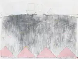 Foreign Fields IV by Michael Kenny, Mixed media on paper, sold Oct 2019