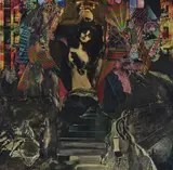 Woman and stairs Collage on canvas Inscribed to canvas verso 61 x 61cm (24 x 24 in.) † by Jeet Chhabda, Collage on canvas, offered Oct 2019
