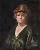 Portrait of Lady Dundas by Leon Sprink, 1916, Oil on canvas, sold Oct 2019
