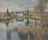 December Sunshine by James McIntosh Patrick, Oil on canvas, offered Oct 2019