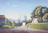 Kingswood Farm Near Bath Oil on board Signed lower left; titled and dated 89 on a label affixed verso 35 x 50.5cm (13¾ x 19¾ in.) by Walter James Steggles, Oil on board, sold Oct 2019