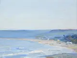 On the Beach by Mark Senior, Oil on panel, offered Oct 2019