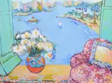 Early Morning II Oil on canvas Signed, titled and dated 92 lower left 73 x 100cm (28½ x 39¼ in.) Provenance: Property from a Holland Park House by Eva Hannah, Oil on canvas, sold Oct 2019