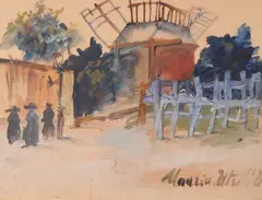Montmartre by Maurice Utrillo, Oil on board, sold Oct 2019