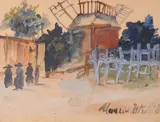Montmartre by Maurice Utrillo, Oil on board, sold Oct 2019