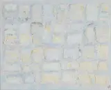 Grid Composition by John Kingerlee, 2005, Oil on board, sold Oct 2019