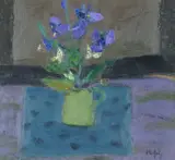 Flowers in a Green Jug Oil on board Signed lower right 41 x 44cm (16 x 17¼ in.) by Sandy Murphy, Oil on board, sold Oct 2019
