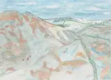 Above Clovenfords by William George Gillies, Watercolour and pencil, sold Oct 2019