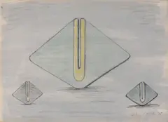 Design for Pelyn by Denis Mitchell, drawing, offered Oct 2019