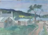 Balnagard Watercolour Signed lower right 25 x 25cm (9¾ x 9¾ in.) Executed in 1927.Provenance: The Robert A by William George Gillies, 1927, Watercolour, sold Oct 2019