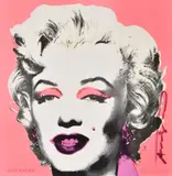 Marilyn (Announcement) Offset lithograph in colours, 1981 Signed in black marker pen 30.5cm x 30.5cm (12 x 12 in) Provenance: Lamberty Storages by Andy Warhol, Offset lithograph in colours, offered Oct 2019