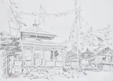 Rakcham Pencil Signed lower right, titled and dated September 1981 lower right, further inscribed to lower edge 52 x 71.5cm (20¼ x 28 in.) † by John Nankivell, Pencil, offered Oct 2019