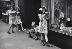 Comic book readers by Ruth Orkin, print, sold Oct 2019