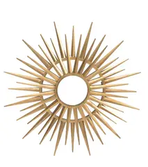 A circular wall mirror by Line Vautrin, sculpture, sold Oct 2019