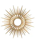 A circular wall mirror by Line Vautrin, sculpture, sold Oct 2019