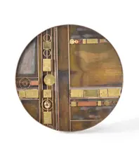 A large disc wall sculpture by Curtis Jeré, sculpture, sold Oct 2019