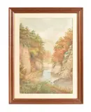 Riverscape Watercolour Signed lower left 35.5 x 25cm (13¾ x 9¾ in.) by W. H. Wilkinson, Watercolour, offered Oct 2019