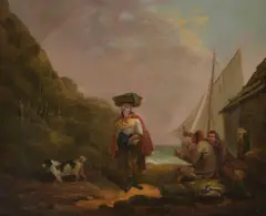 The Fisherman's Toast Oil by George Morland, Oil on canvas, sold Oct 2019