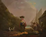 The Fisherman's Toast Oil by George Morland, Oil on canvas, sold Oct 2019