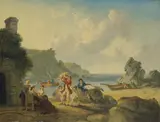 Orchard Bay by Julius Caesar Ibbetson, 1796, Oil on canvas, offered Oct 2019