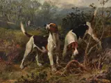 Gone To Earth Oil on canvas Signed lower right 48 x 64cm (18¾ x 25 in.) by George Earl, Oil on canvas, sold Jul 2019