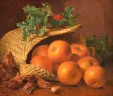 Still life of apples by Eloise Harriet Stannard, 1898, Oil on canvas, sold Jul 2019