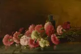 Still life Chrysanthemums Oil on canvas Signed and dated 1899 lower right 30.5 x 46cm (12 x 18 in.) by Benjamin Champney, 1899, Oil on canvas, offered Jul 2019