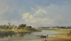 The Devonshire River by Alfred Vickers, 1841, Oil on panel, sold Jul 2019