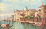 Venetian Scenes Oil on board, a pair Both signed lower right Each 20 x 31.5cm (7¾ x 12¼ in.) (2) Provenance: Sale, Woolley and Wallis, 2 April 2008, Lot 596 by William Meadows, Oil on board, a pair Both signed lower right Each, sold Jul 2019