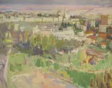 The Old City, Jerusalem by David Graham, 1982, oil on canvas, sold Aug 2021