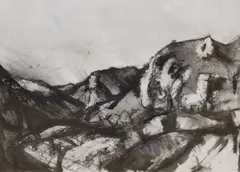 Autanne by Peter Spens, 1992, ink on paper, sold Aug 2021