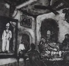 Monotype on paper by Peter Spens, print (other), sold Aug 2021