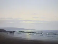 The Setting Sun by Guy Gladwell, oil on canvas, sold Aug 2021