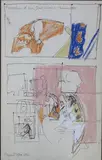 Untitled by Bryan Organ, 1967, mixed media, sold Aug 2021