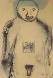Ecce Homo by Jakov Lind, ink and watercolour, sold Aug 2021