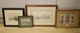 Yachts and other vessels off the coast by Rowland Langmaid, etching, offered Aug 2021
